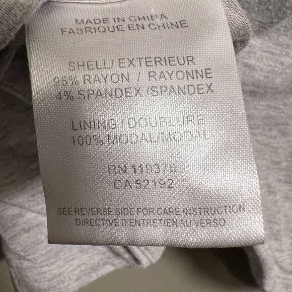 Helmut Lang Villous Sweatshirt Knit Cowl Neck Asymmetrical Zip Jacket Gray S - Picture 6 of 7